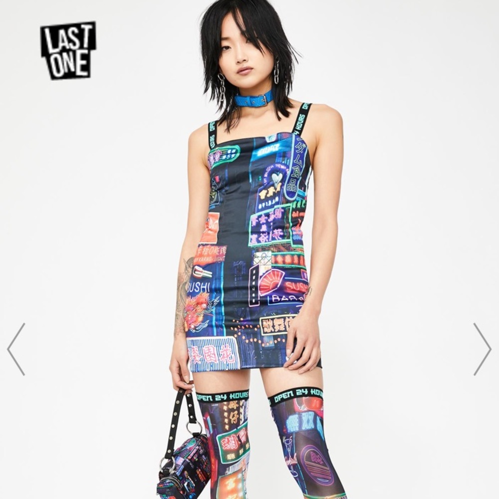 Current Mood Midnight City Dress